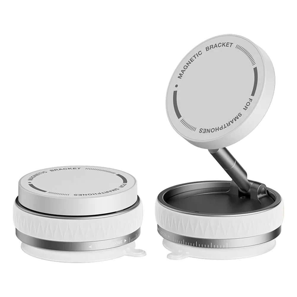 For Magsafe Magnetic Adsorption Vacuum Car Phone Holder 360° Rotatable Folding Suction Cup Navigation Stand Bracket Phone Holder