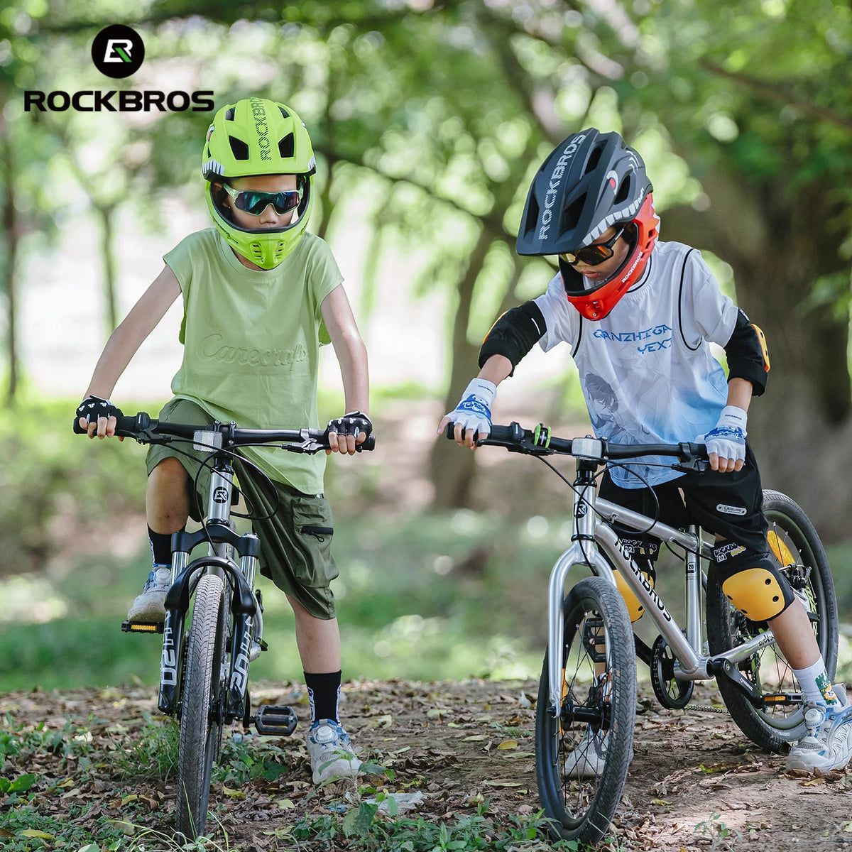 ROCKBROS Child Cycling Helmet Detachable Full Face Safety Shield