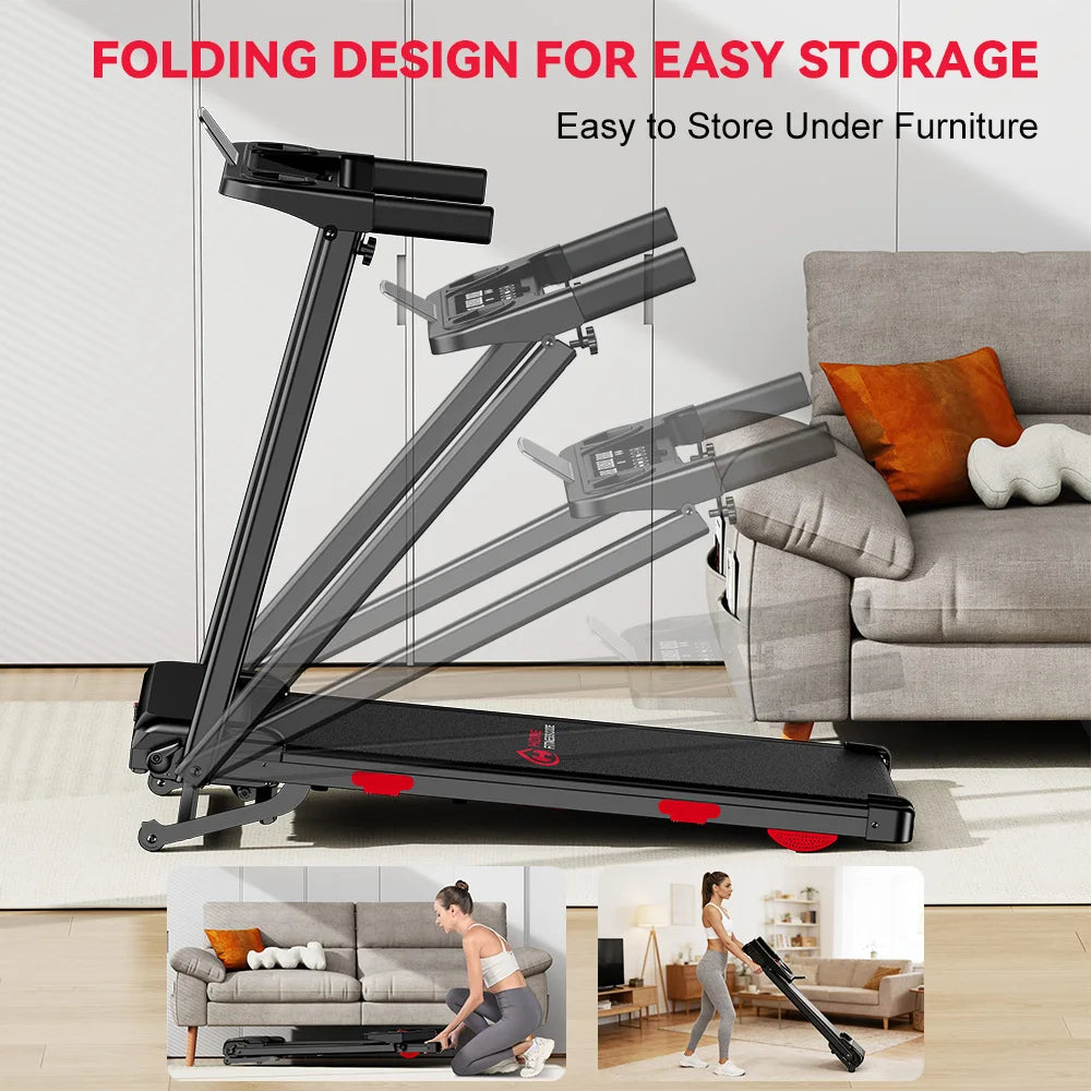 Botifly Folding Treadmill With Incline, Portable Home Walking Pad
