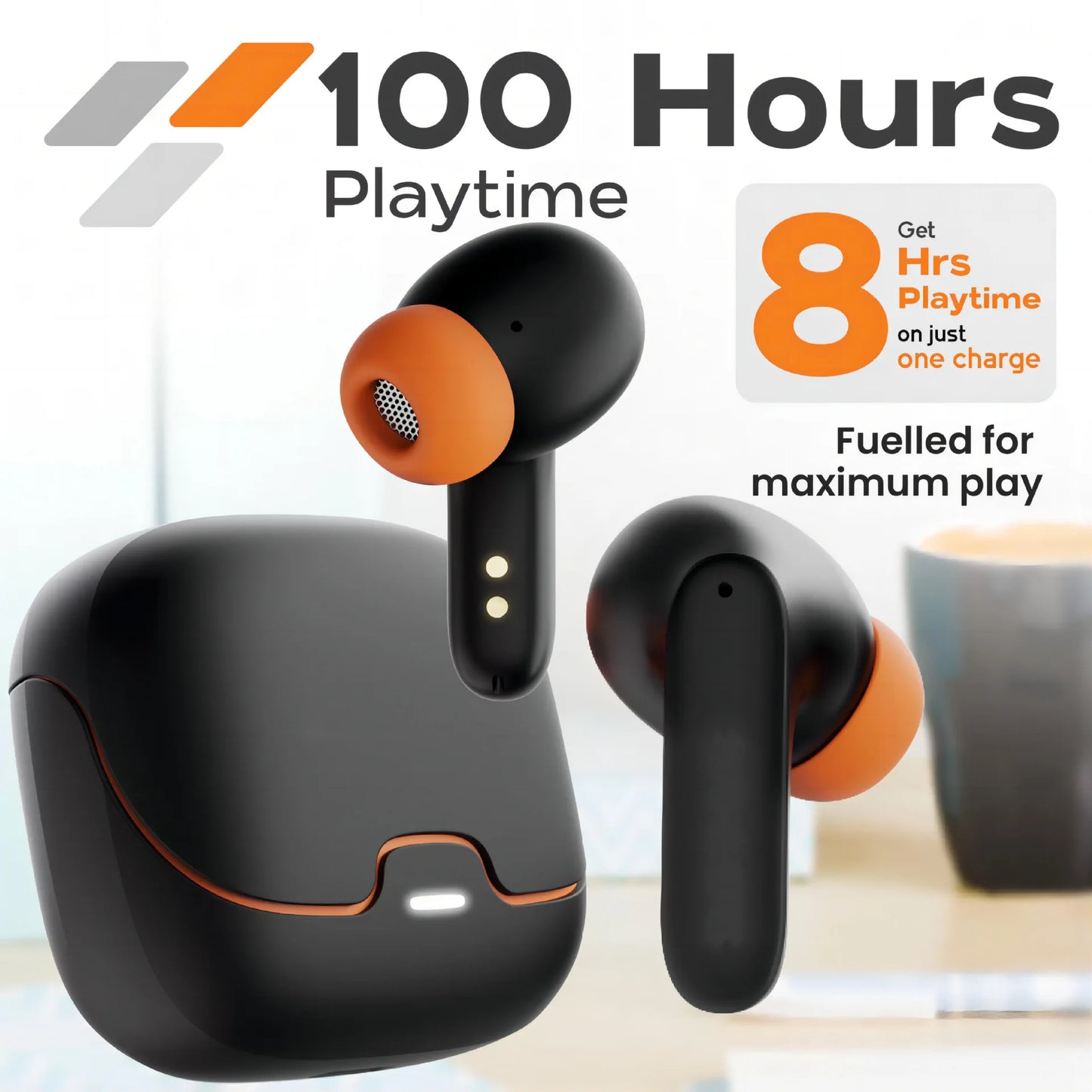 Sivir TWS Bluetooth Earphones With ENC Noise Cancellation