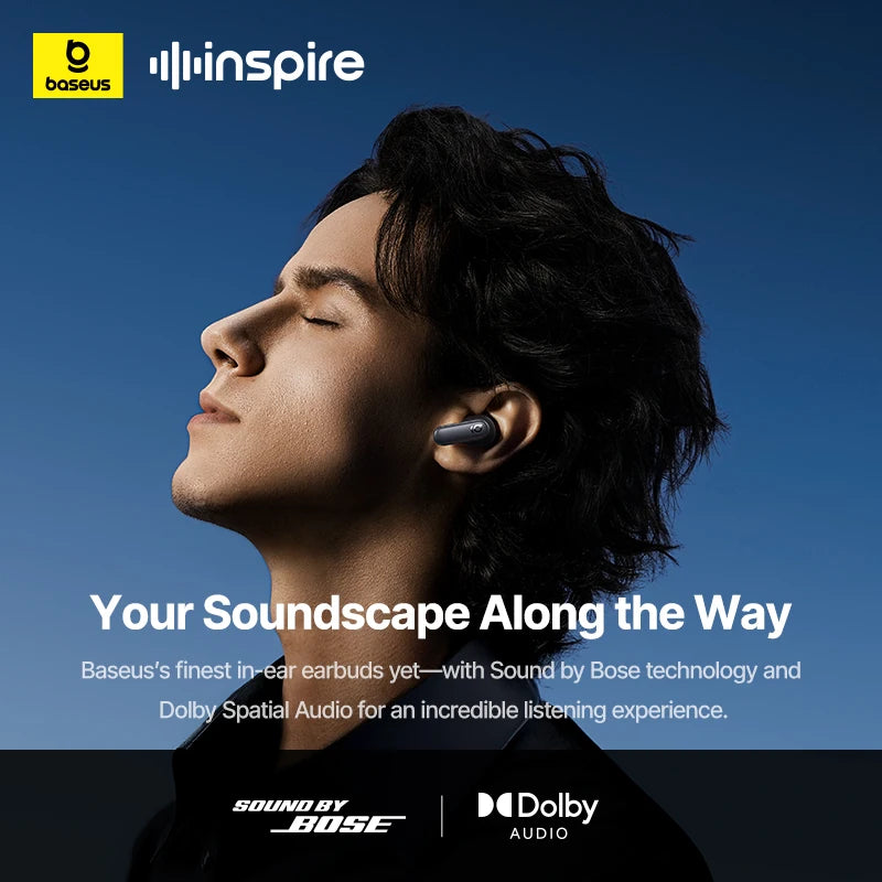Baseus Inspire XP1 ANC Earbuds With 6-Mic Clear Calls