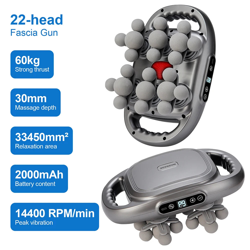 Foreverlily 16 Head Fascia Gun High Frequency Body Massager