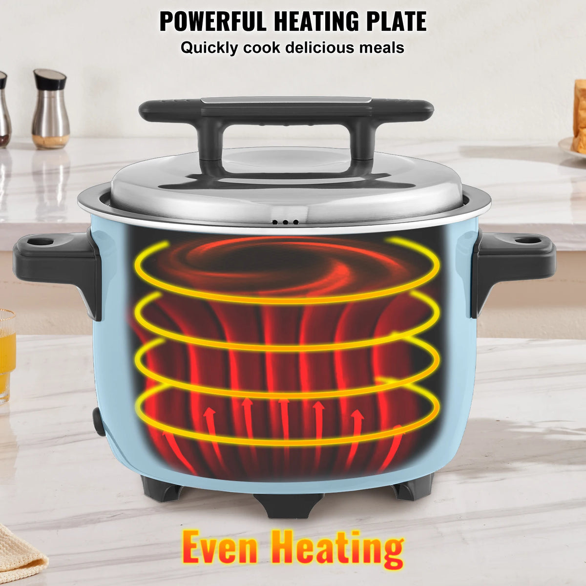 VEVOR Commercial Rice Cooker With Nonstick Inner Pot Keep Warm
