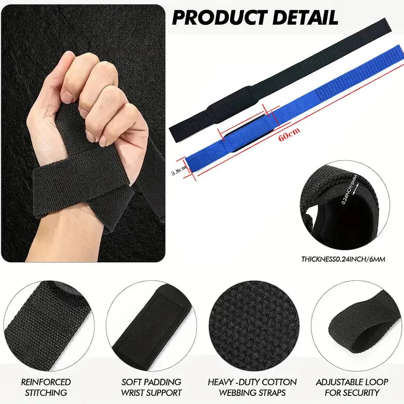 Weightlifting Wrist Straps For Non Slip Grip And Support
