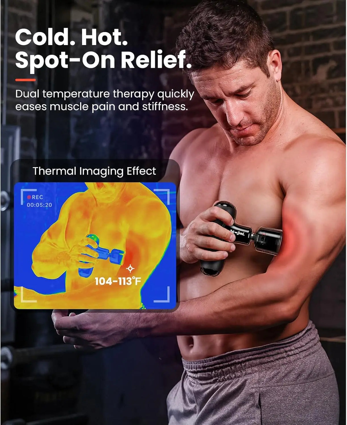 Q2 Pro Mini Massage Gun with Heat and Cold, Pocket-Sized Deep Tissue Massager, HSA Portable Percussion Muscle Massager Gun, Ultra Small & Quiet Muscle Massager, FSA Eligible