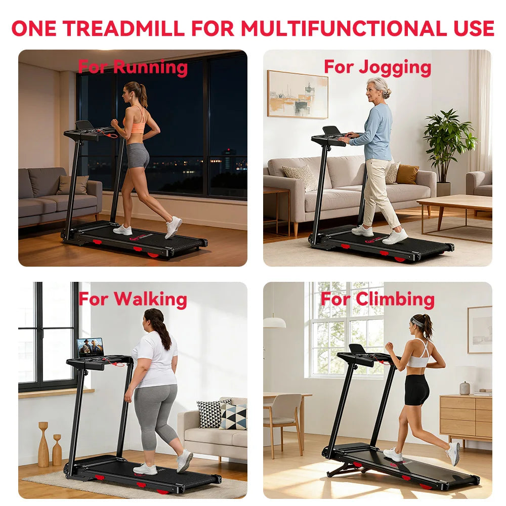 Botifly Folding Treadmill With Incline, Portable Home Walking Pad