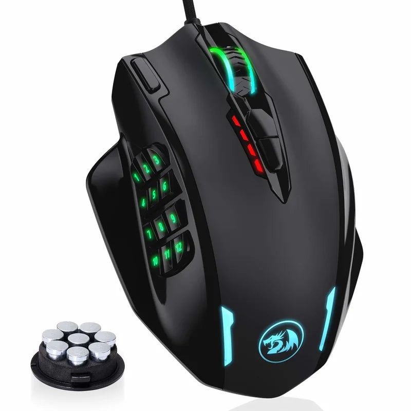 Redragon M908 RGB Gaming Mouse With 12400 DPI Programmable Buttons