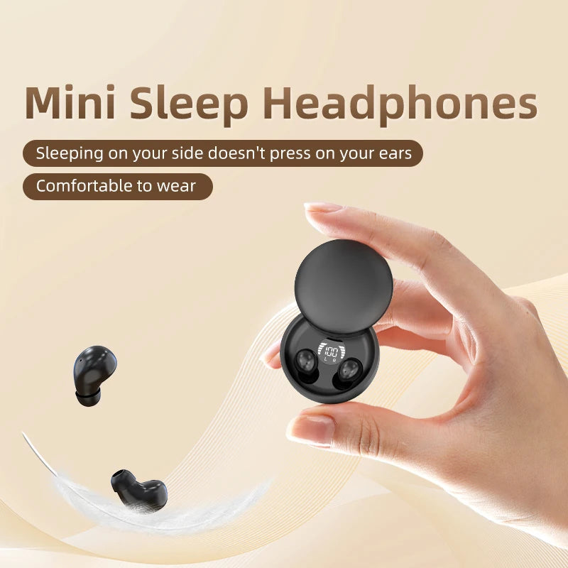 SHUKE Wireless Bluetooth Sleep Headphones With Microphone Waterproof Earbuds