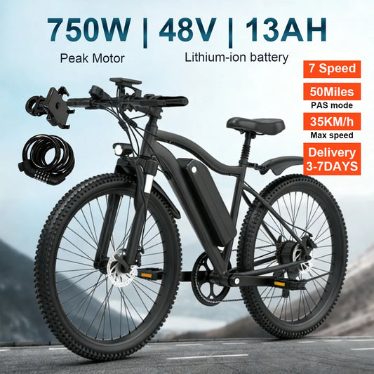 Toofly Electric Mountain Bicycle 48V 13Ah Battery 500W Motor