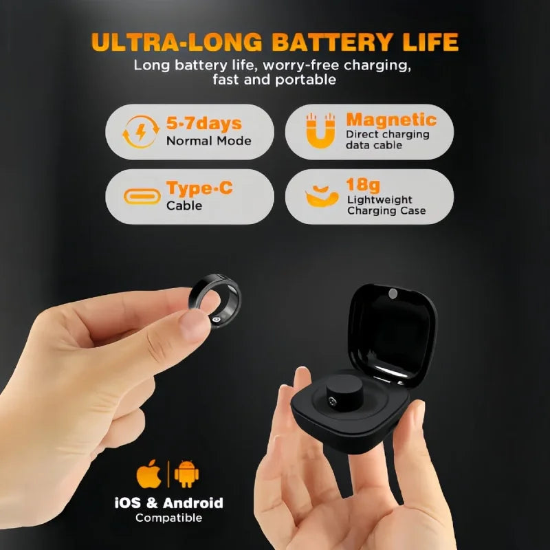 Casatelier Wearable Smart Ring with SpO2, Heart Rate, Sleep Monitoring