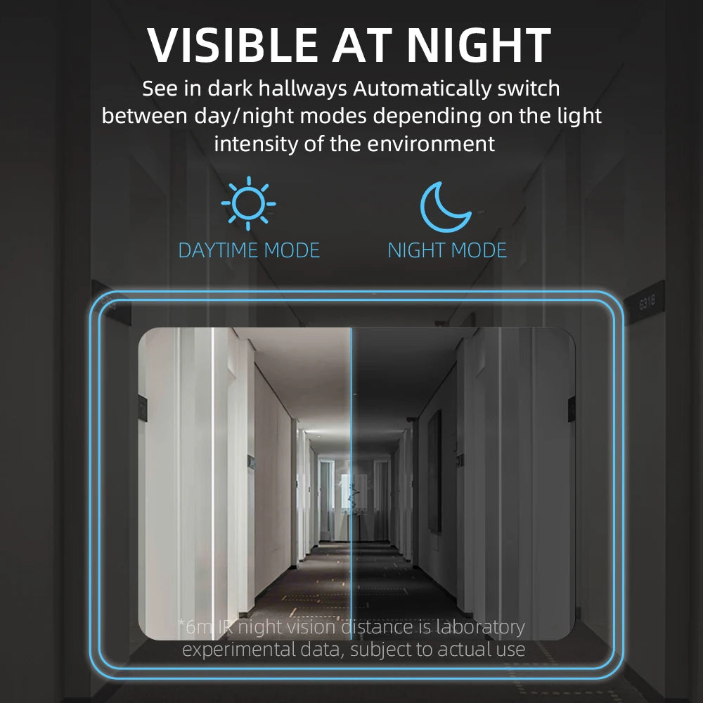 Wireless Smart Video Doorbell Camera 1000P 90° Wide Angle PIR Motion Detection Two Way Audio IR Night Vision Free 72H Cloud Storage Voice Change Home Security Doorbell with Indoor Chime