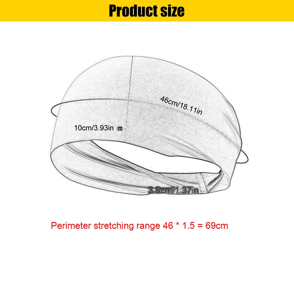 JOCESTYLE Unisex Sports Headband Elastic Quick Dry Sweat Band For Running