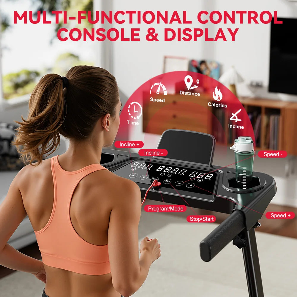 Botifly Folding Treadmill With Incline, Portable Home Walking Pad