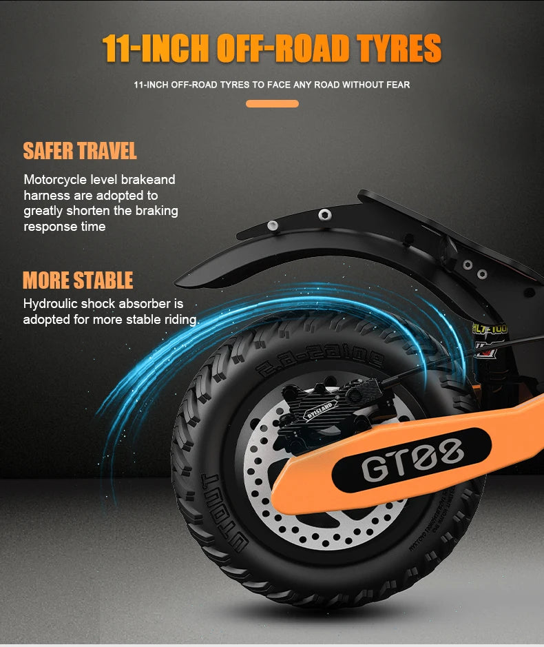 Arwibon GT08 Electric Scooter 5600W 46 MPH Folding Off Road