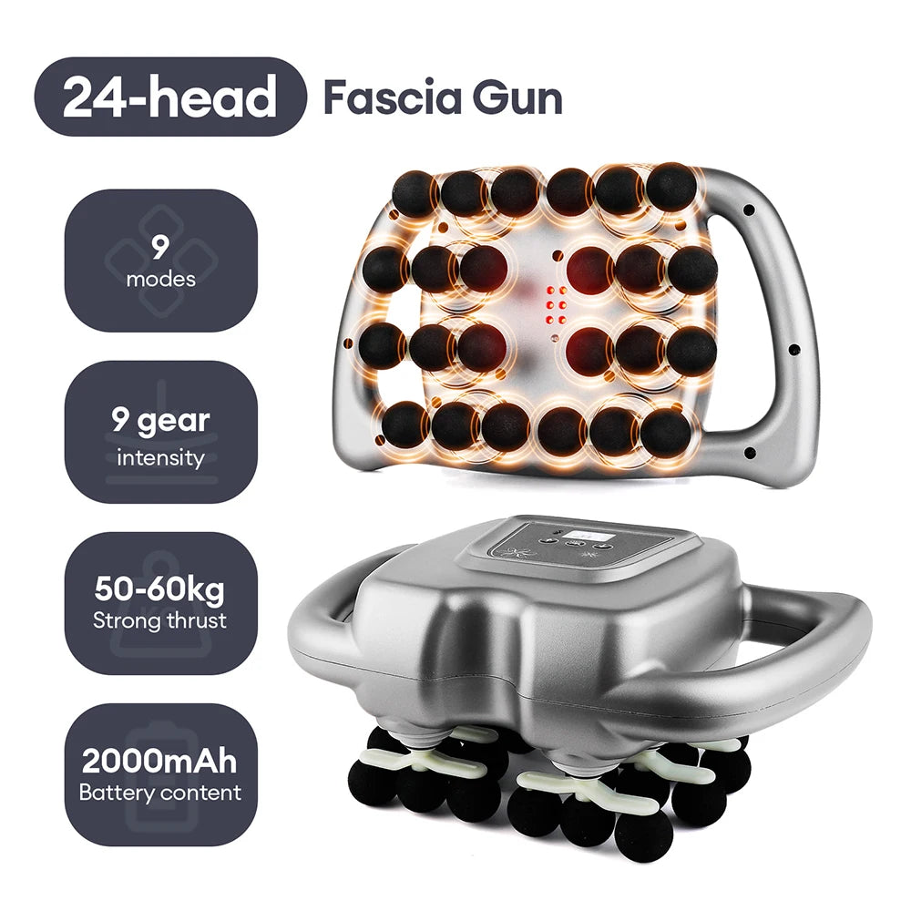 Foreverlily 16 Head Fascia Gun High Frequency Body Massager