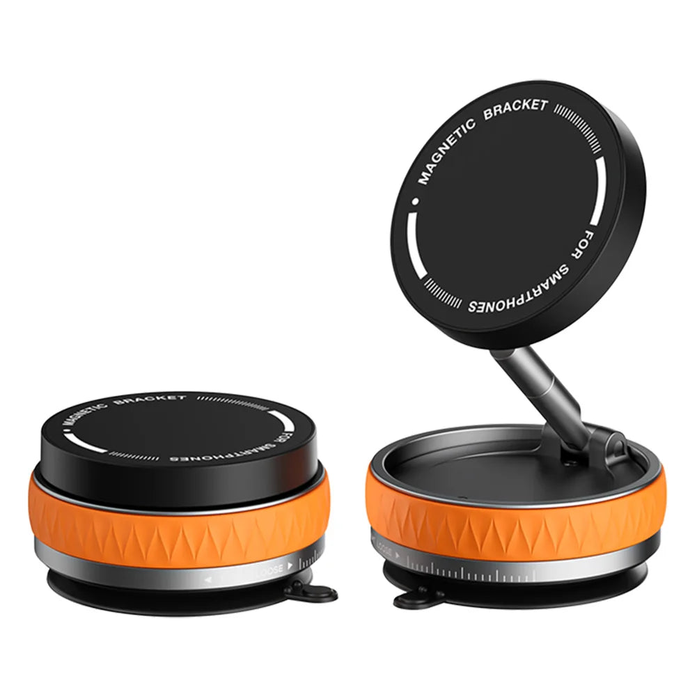 For Magsafe Magnetic Adsorption Vacuum Car Phone Holder 360° Rotatable Folding Suction Cup Navigation Stand Bracket Phone Holder