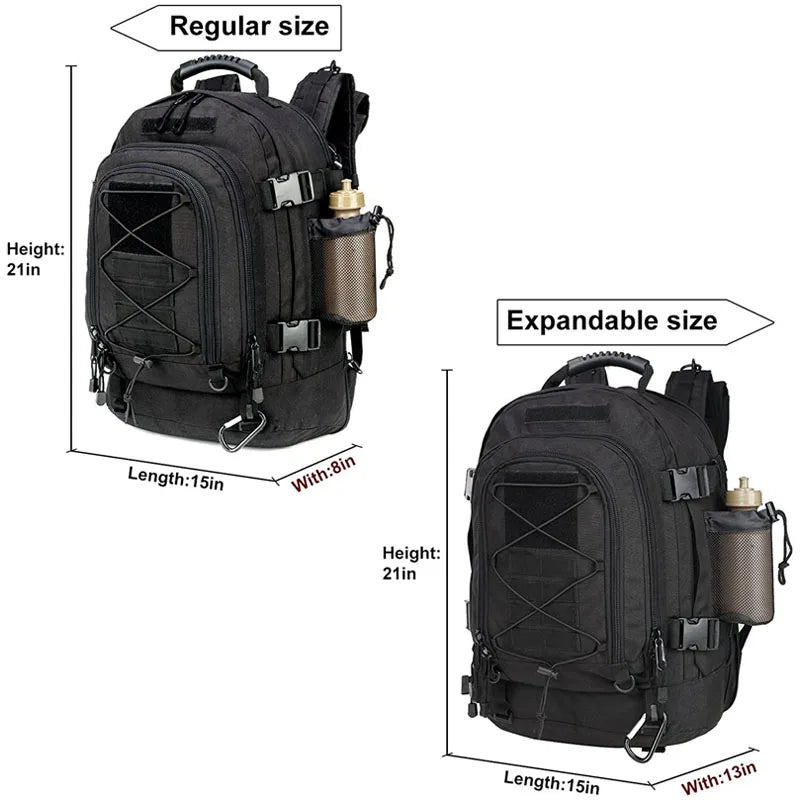 LQARMY Military Tactical Backpack Molle Assault Rucksack Outdoor Travel