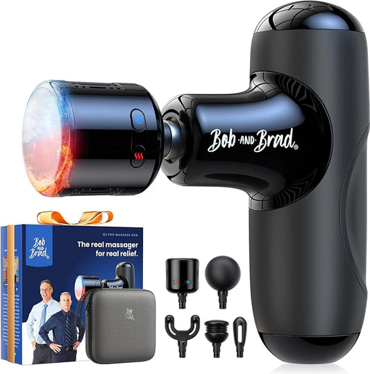 Q2 Pro Mini Massage Gun with Heat and Cold, Pocket-Sized Deep Tissue Massager, HSA Portable Percussion Muscle Massager Gun, Ultra Small & Quiet Muscle Massager, FSA Eligible