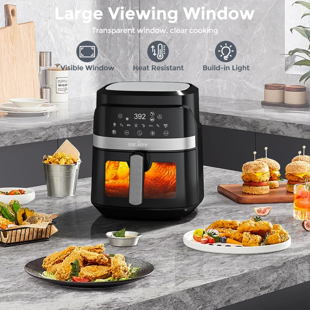 SEJOY 8-In-1 Air Fryer Oven 6L Multifunction Countertop Cooker