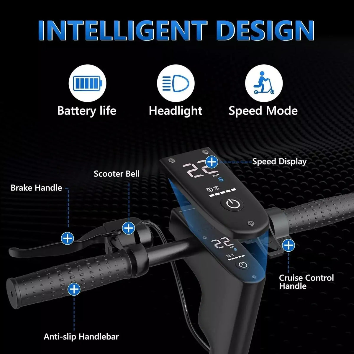 AOVOPRO EsMax Electric Scooter 500W Folding Smart Scooter