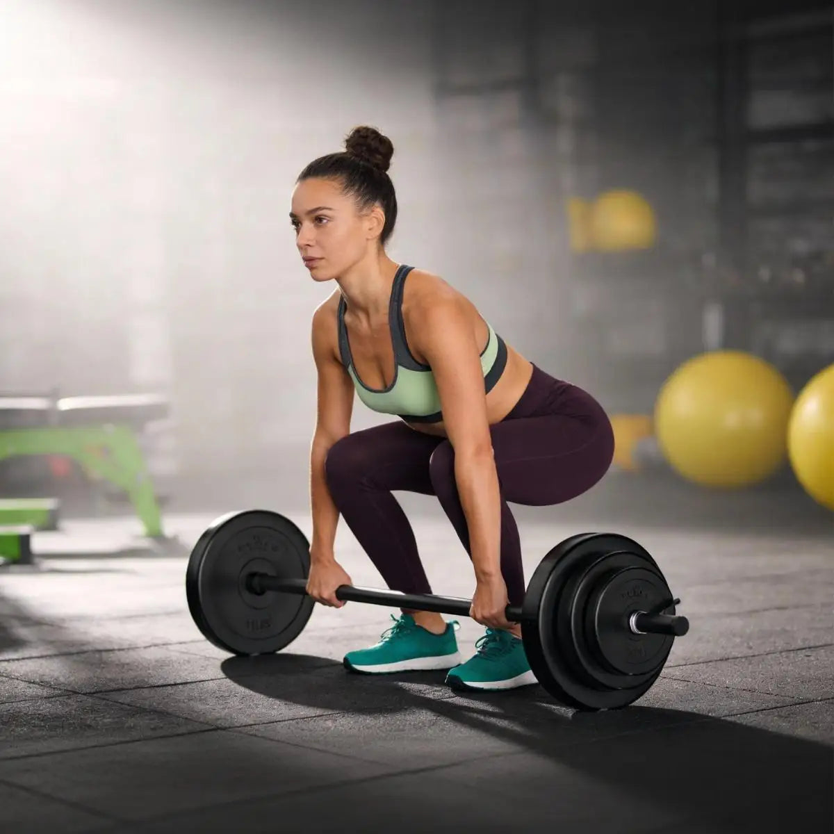 Adjustable Barbell Set 45 Pound Weight Bar for Strength Training