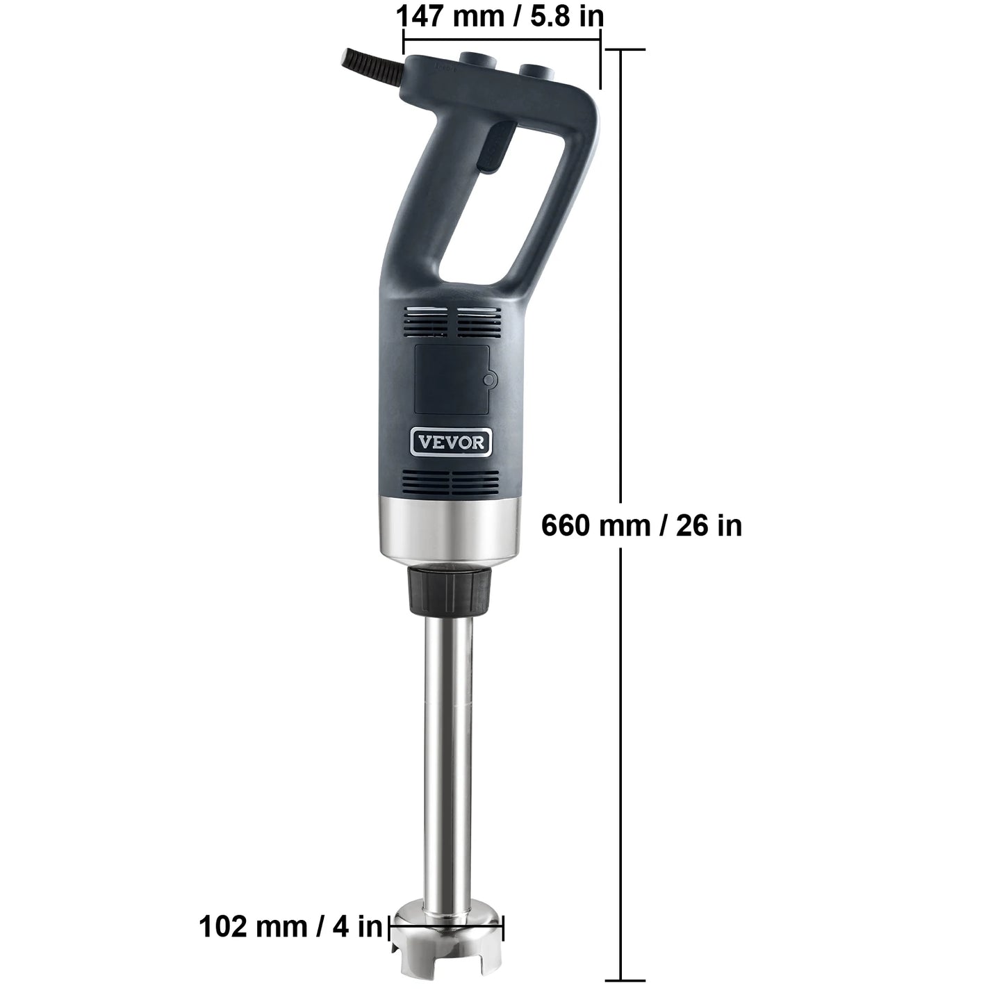 Succebuy Commercial Immersion Blender 500W Heavy Duty Hand Mixer