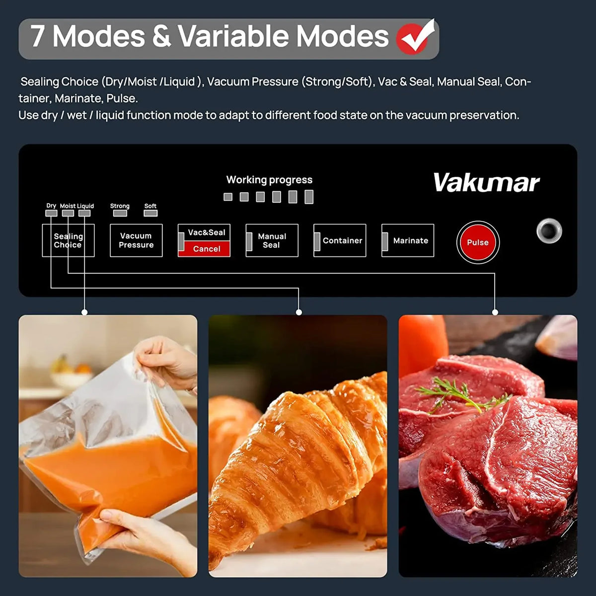 Vakumar VH5186 Automatic Vacuum Sealer For Commercial Kitchen