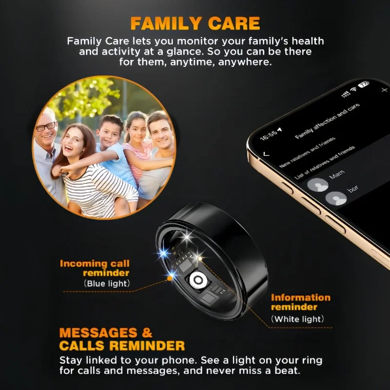 Casatelier Wearable Smart Ring with SpO2, Heart Rate, Sleep Monitoring
