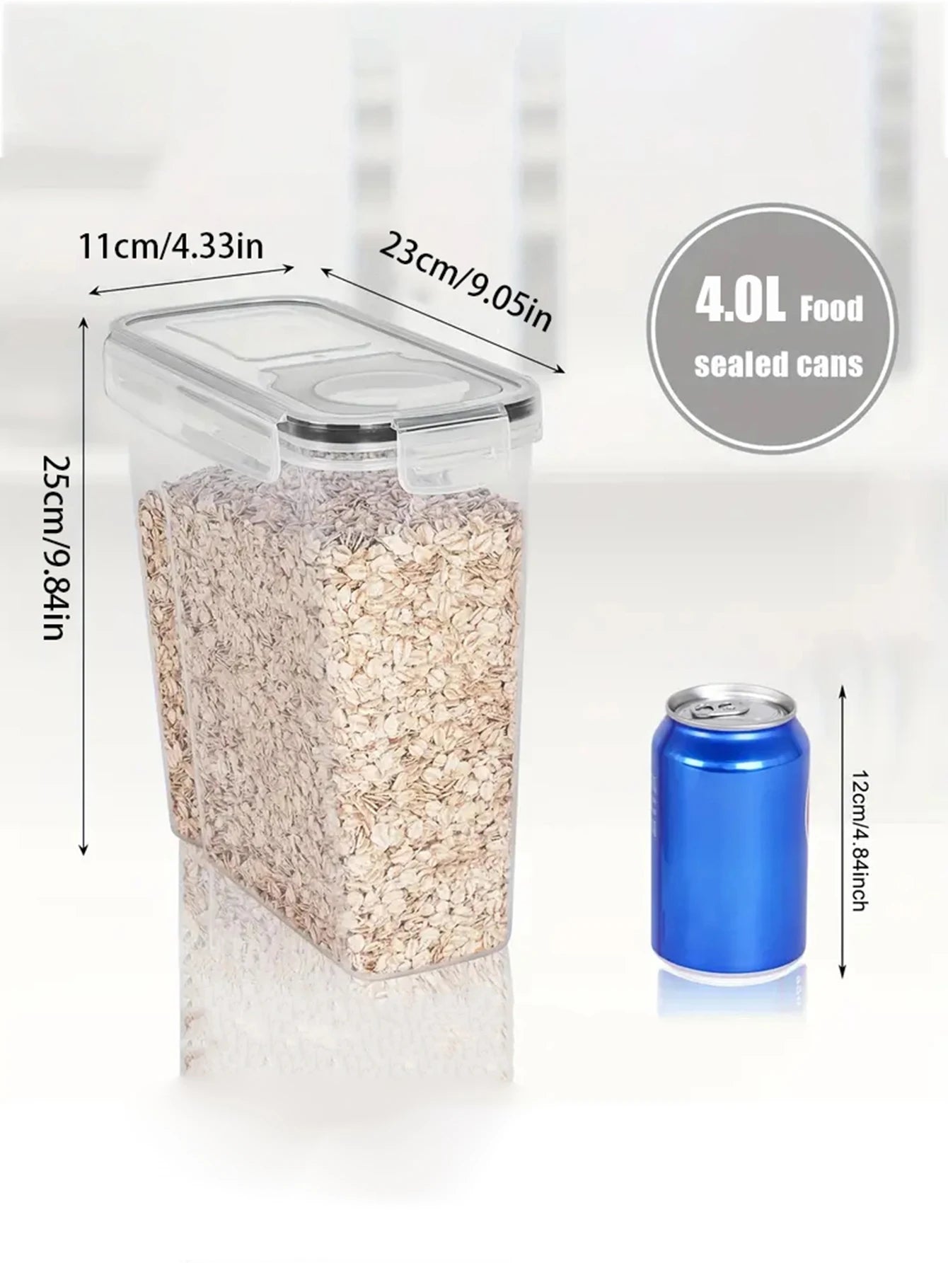 Large Airtight Food Storage Containers With Lids 4-Pack