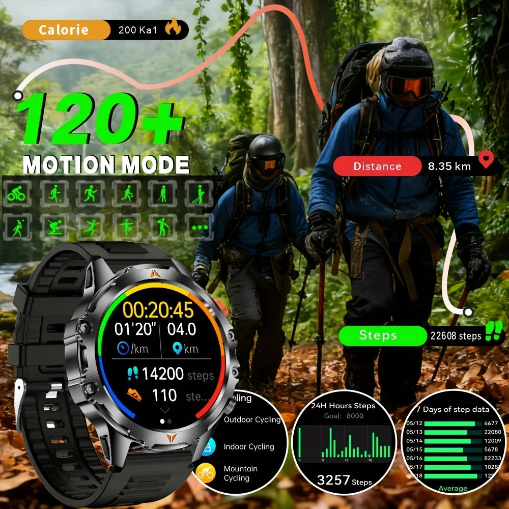 SENBONO Men's Smart Watch Heart Rate Blood Oxygen Fitness Tracker 1000mAh Battery Long Use Time Sport Smartwatch For Men Women