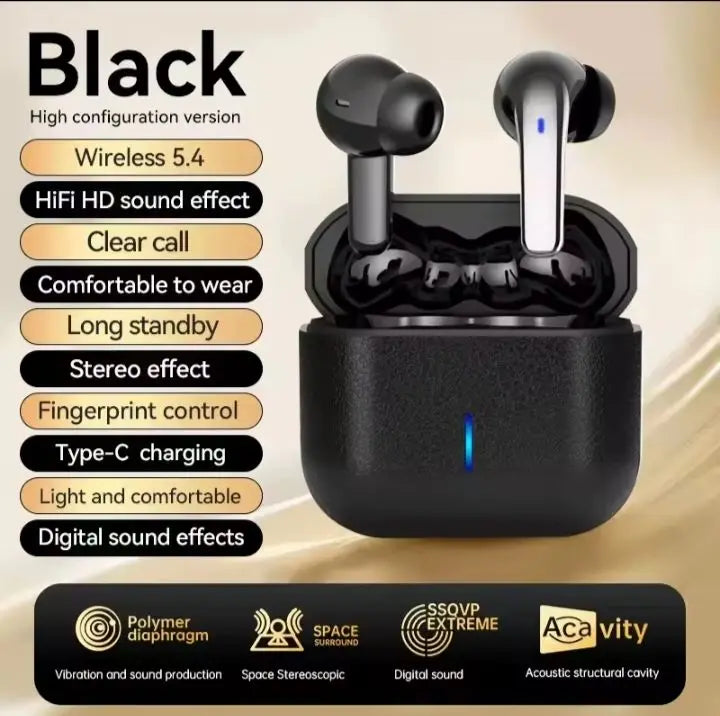K05 Series TWS Wireless Earbuds 5.3 Bluetooth Headphones Long Playtime Noise Cancelling Voice Call for Gaming Business & Sports