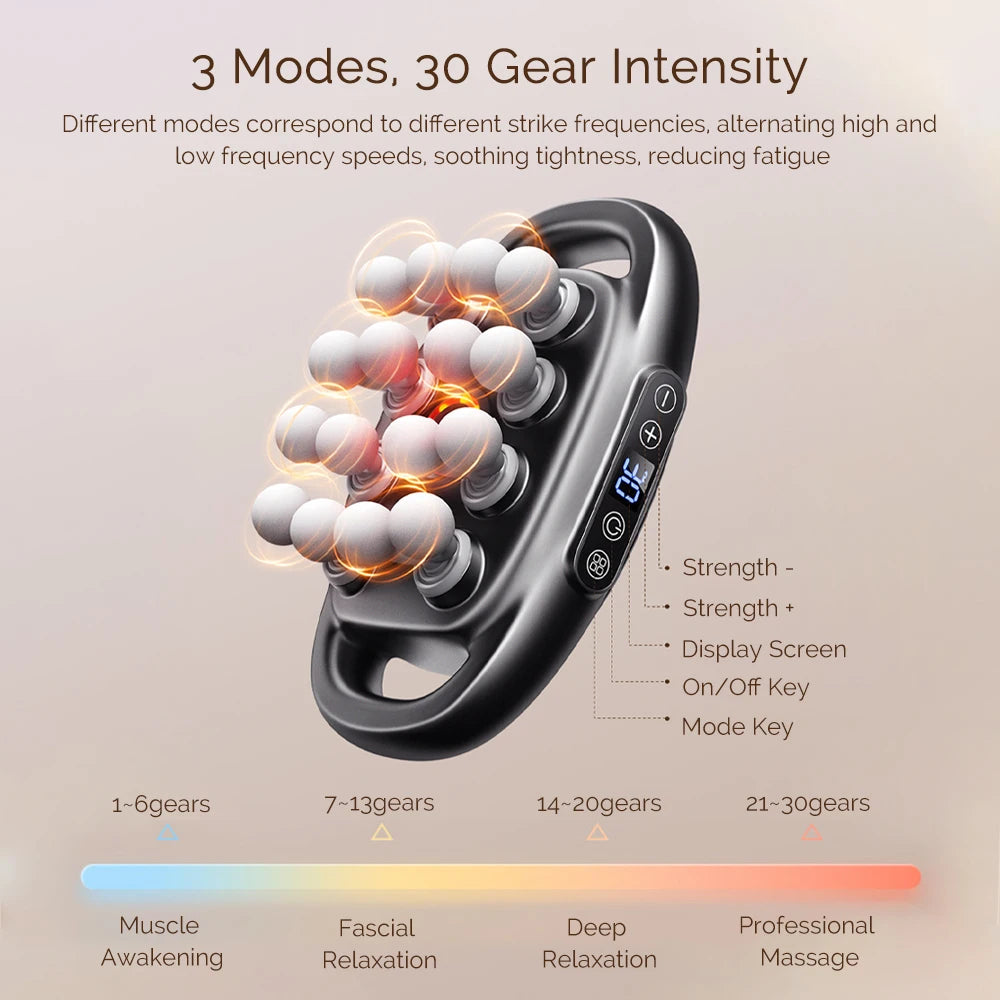 Foreverlily 16 Head Fascia Gun High Frequency Body Massager