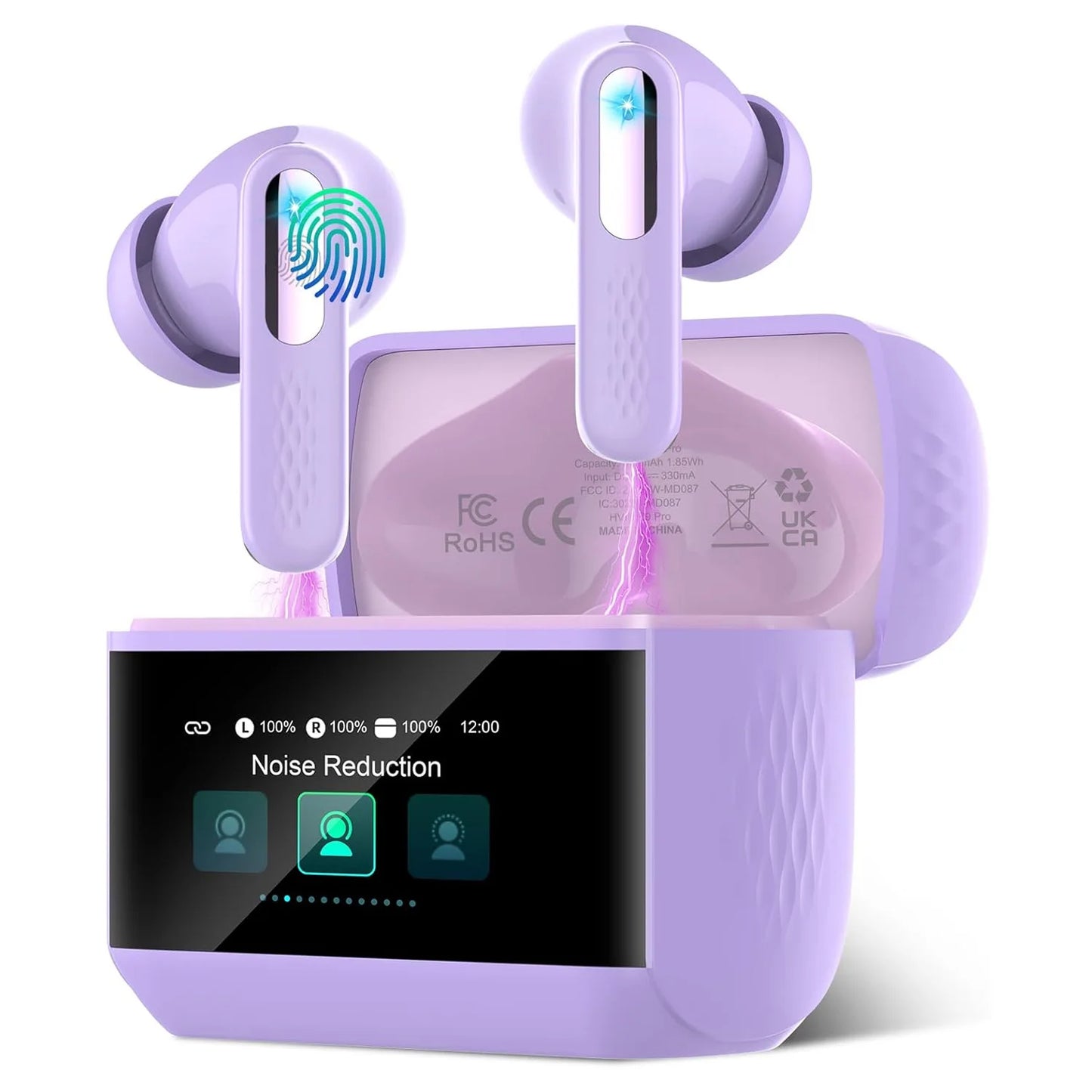 Kuizil Wireless Earbuds Bluetooth 5.3 Touch Control IPX7 Water Resistant