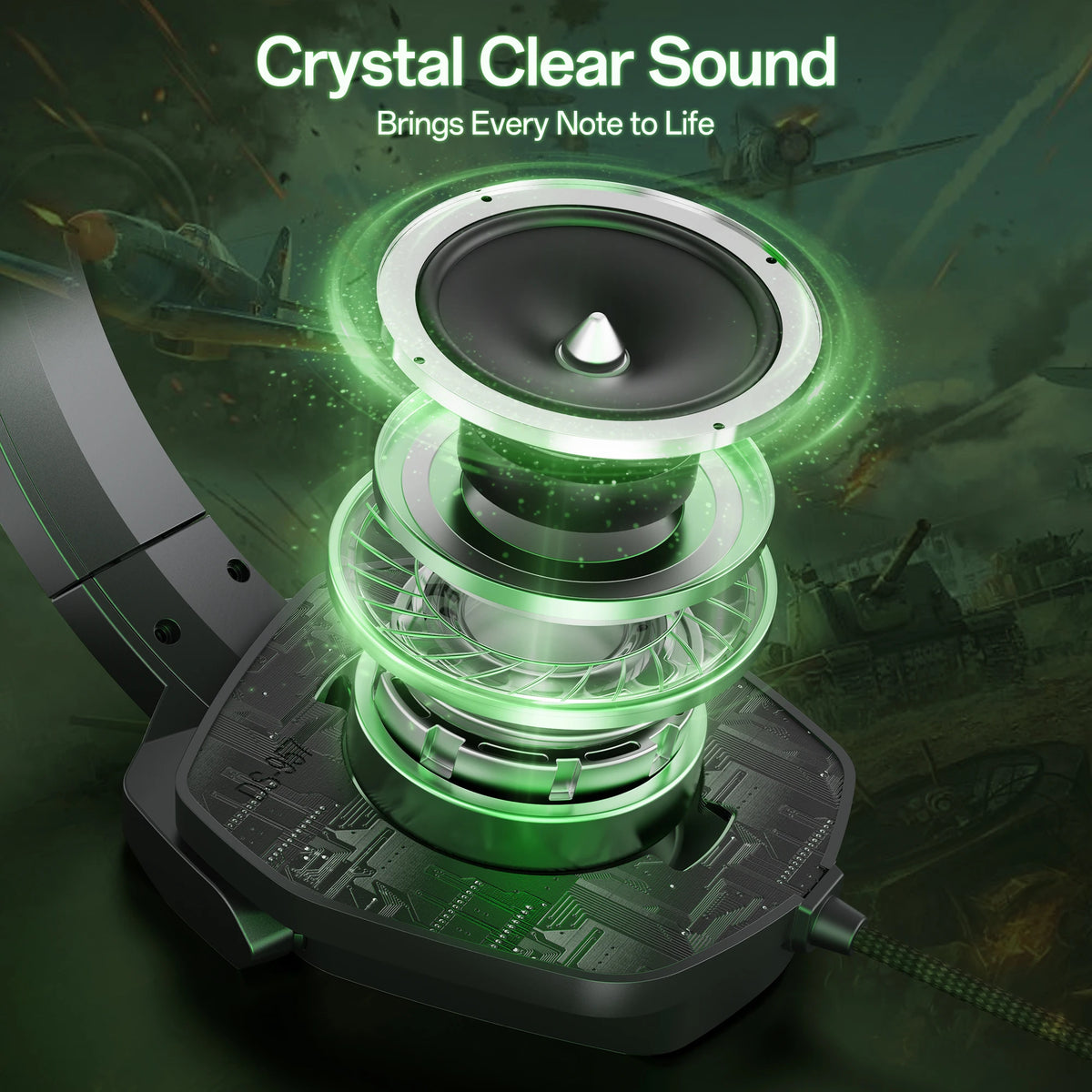 NUBWO N16 Gaming Headset With Noise Canceling Microphone
