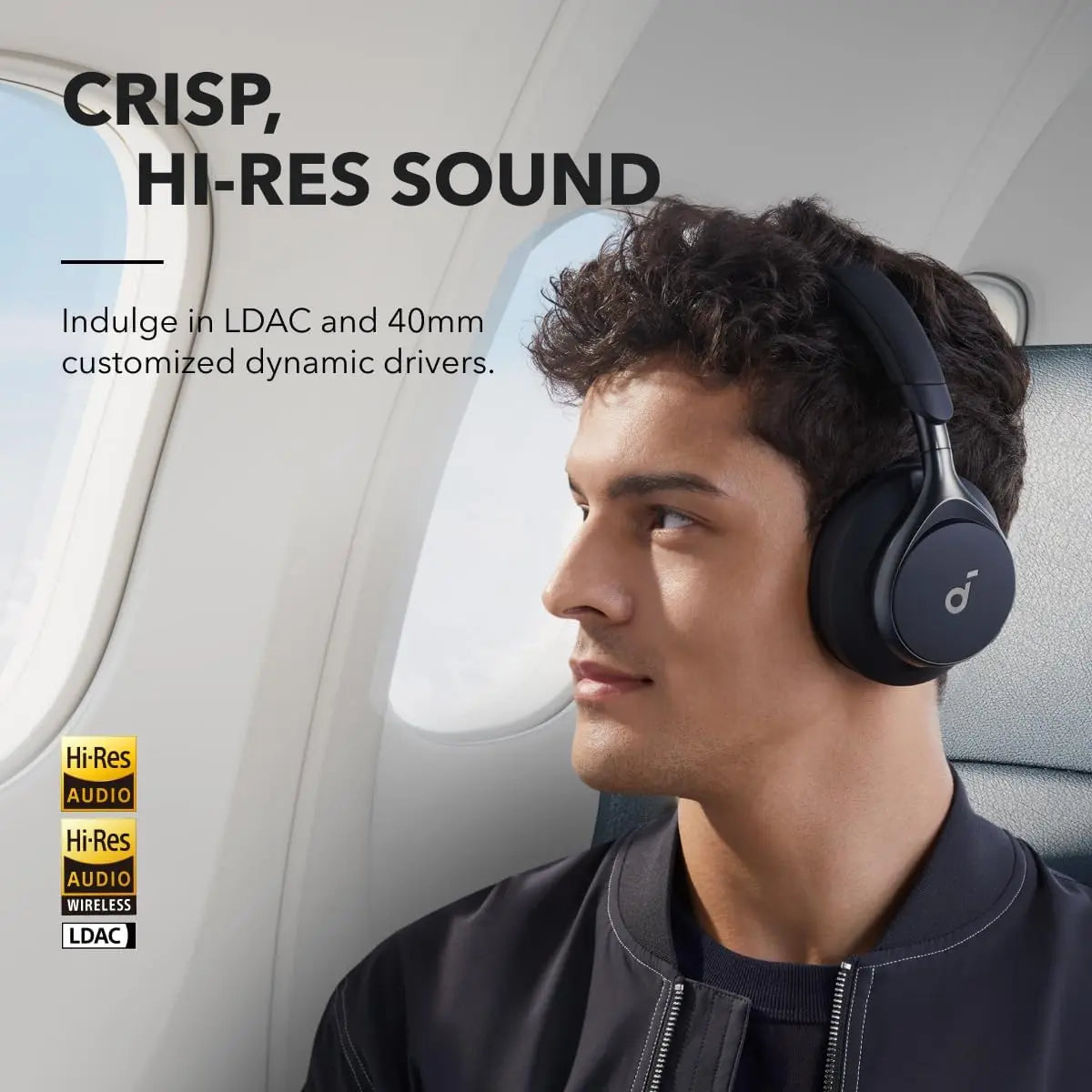 SoundCore Space One Active Noise Cancelling Headphones Refurbished