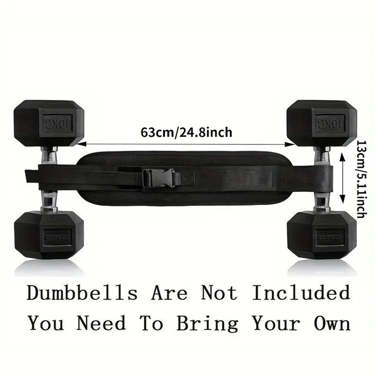 Adjustable Weighted Waist Belt For Home Workouts And Dumbbell Training