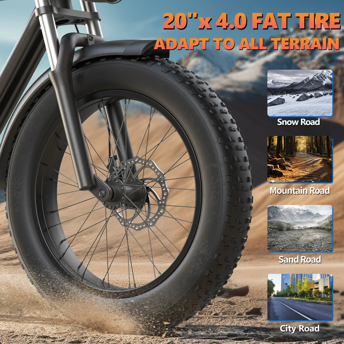 Kickwey K7 Electric Bike 1500W Motor 48V 23Ah Battery