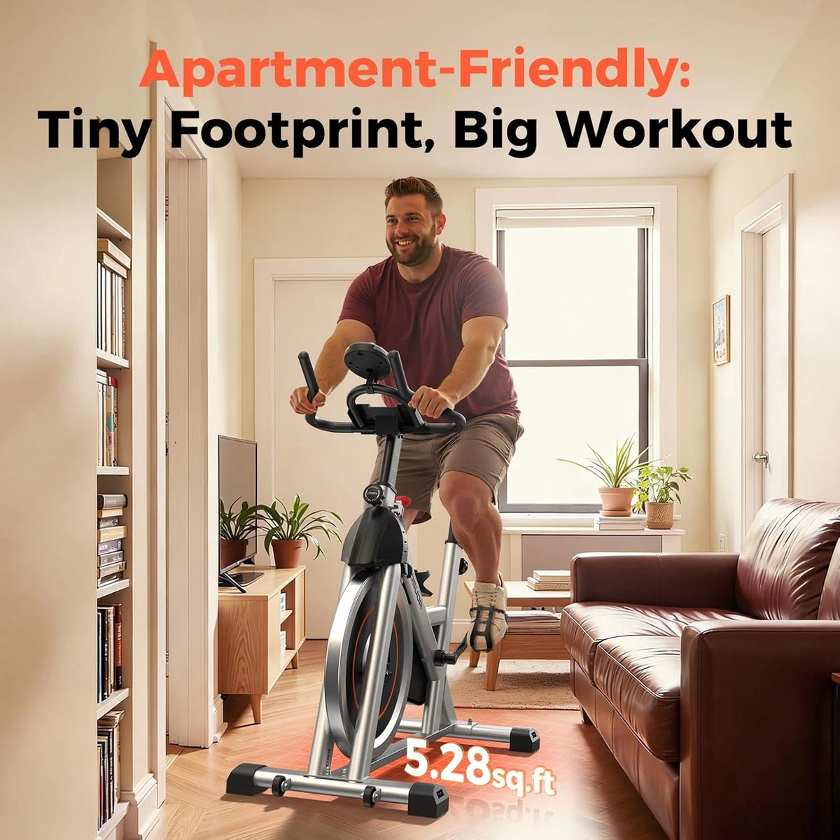 YOSUDA Magnetic Indoor Bike With App Connectivity 300 Lb Capacity