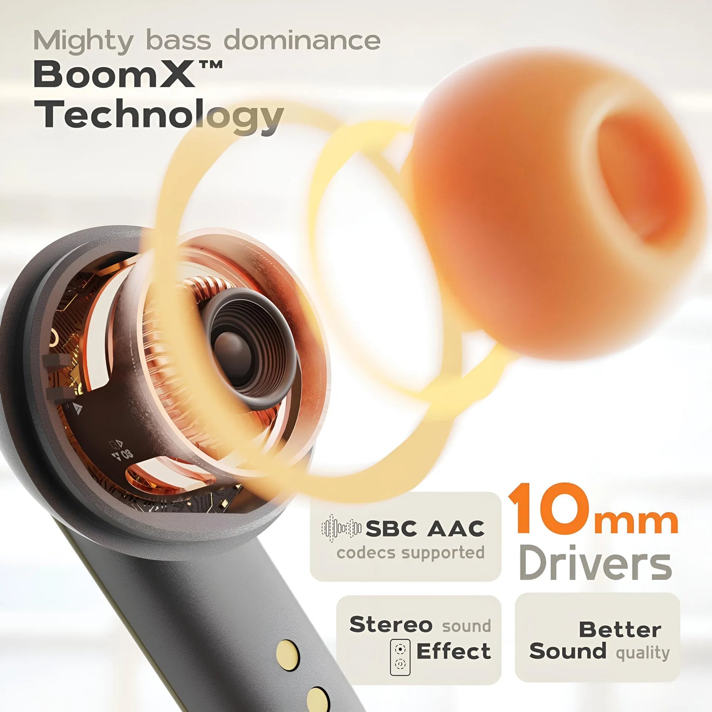 Sivir TWS Bluetooth Earphones With ENC Noise Cancellation