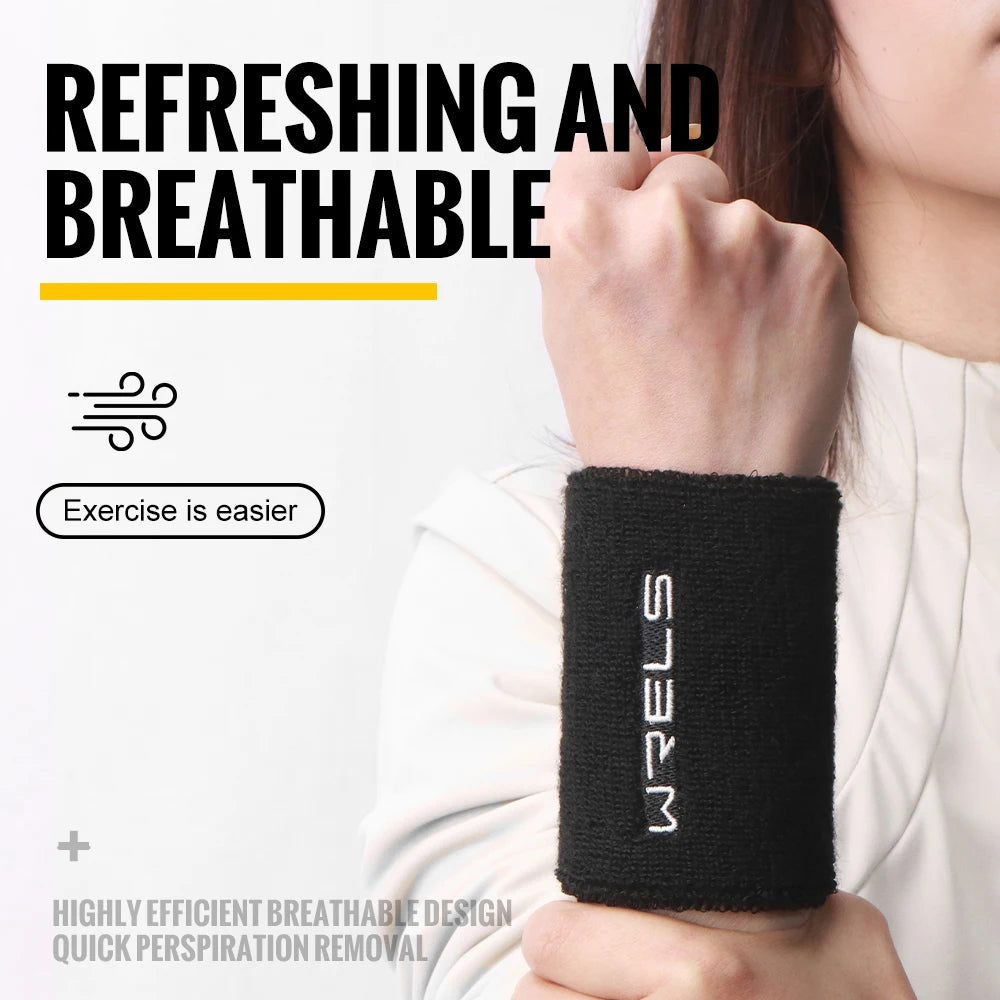 Wristbands Terry Cloth Moisture Wicking For Sports Gym Workout