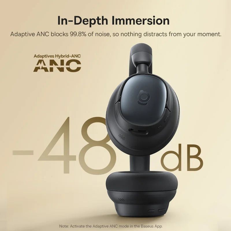 Baseus Bowie MH1 ANC Wireless Headphones 80-Hour LDAC