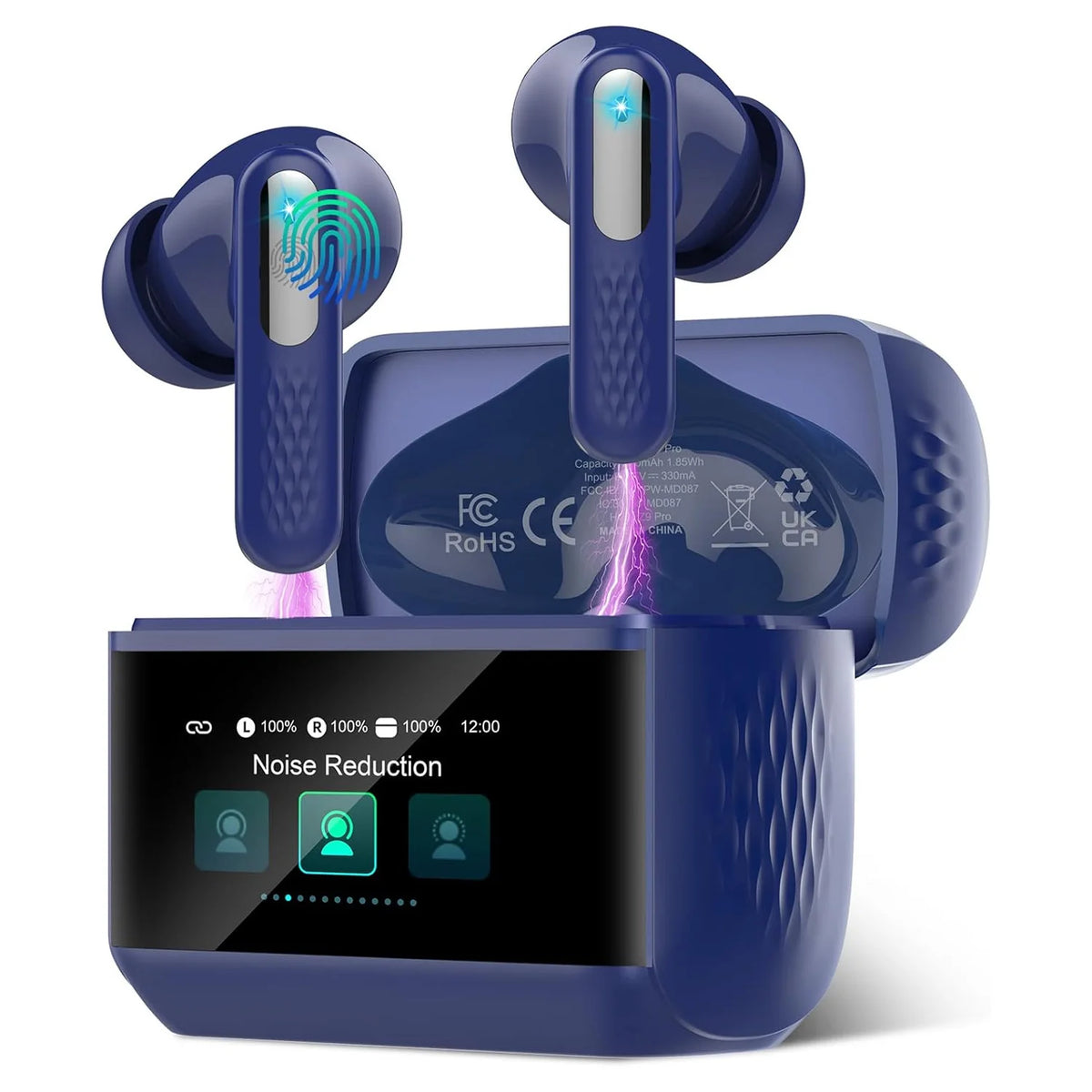 Kuizil Wireless Earbuds Bluetooth 5.3 Touch Control IPX7 Water Resistant