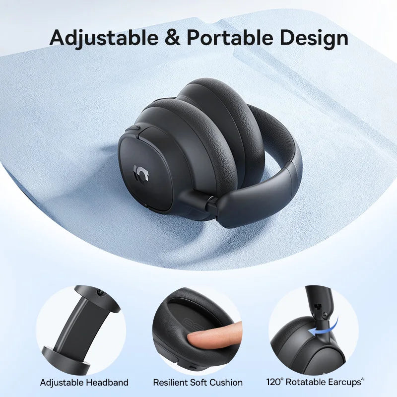Baseus ANC Bluetooth Headphones With Hybrid Noise Canceling LDAC