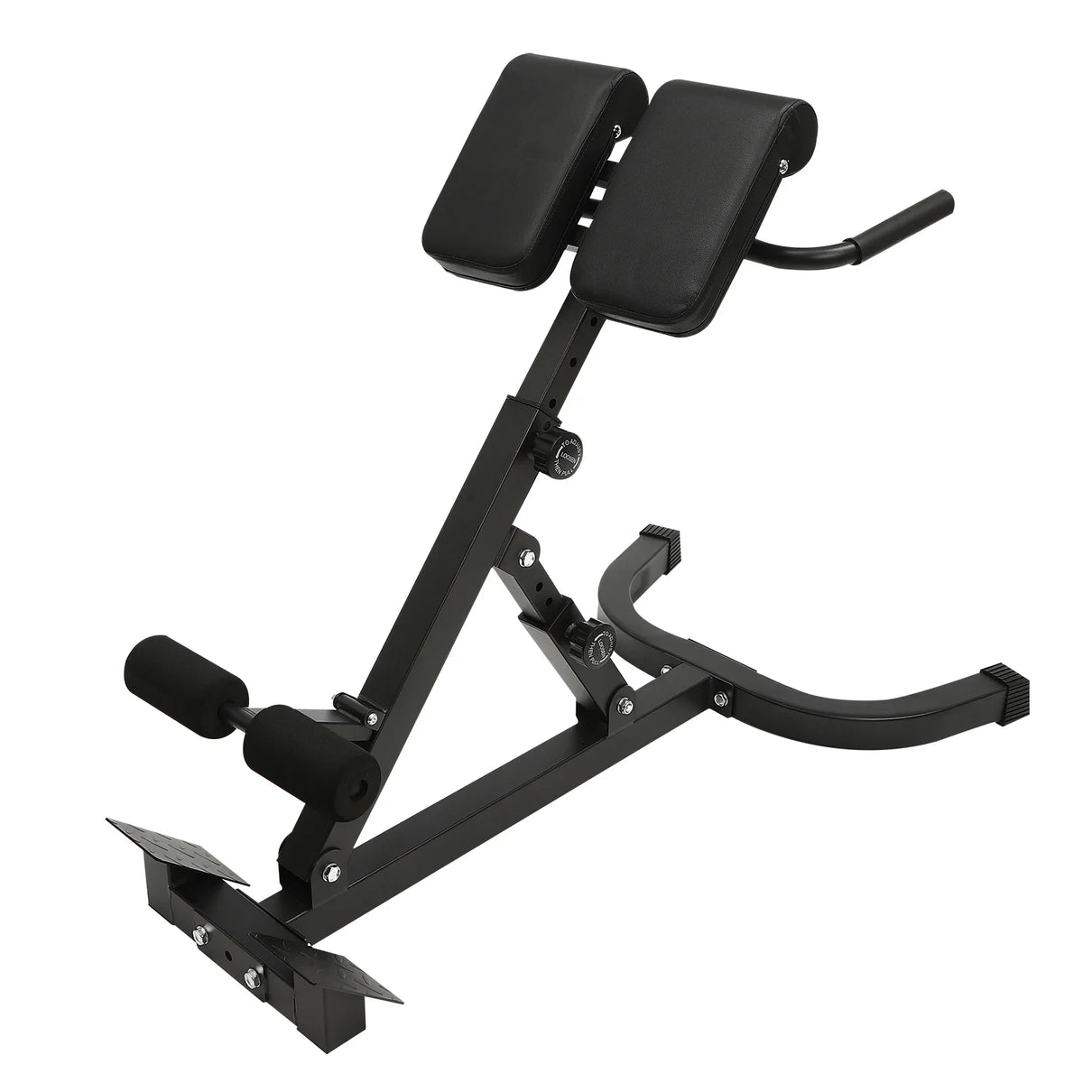 150kg/330lbs 5 Position Home Fitness Workout Roman Chair Hyperextension Back Extension Bench Adjustable