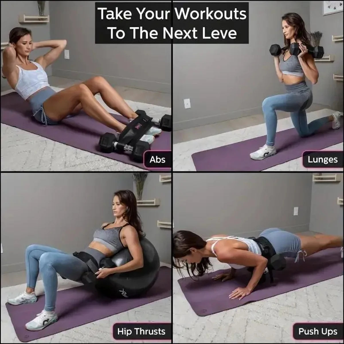 Adjustable Weighted Waist Belt For Home Workouts And Dumbbell Training